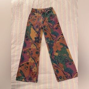 Unique and wild SHEIN patterned denim! Size medium. 100% cotton.